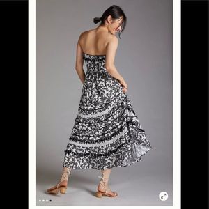 Anthropologie Pommed Strapless Maxi Dress — Size 12